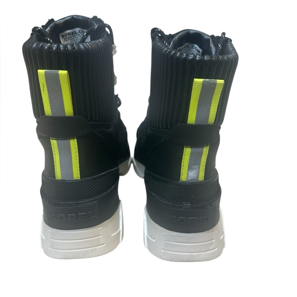 Sorel Black and White Lace-Up Boots - Picture 3 of 13